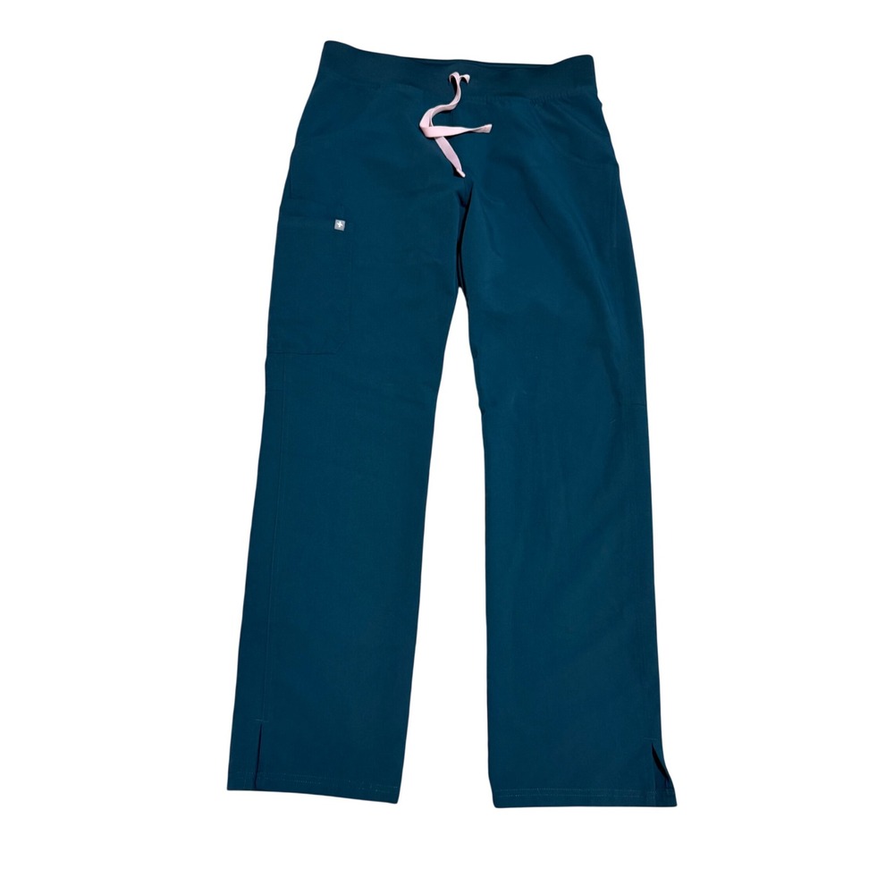 Figs Carribean Blue Kade Cargo Scrub Pants Nurse Straight Leg sz S NWOT